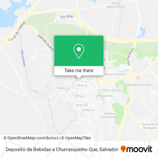 Deposito de Bebidas e Churrasquinho Que map