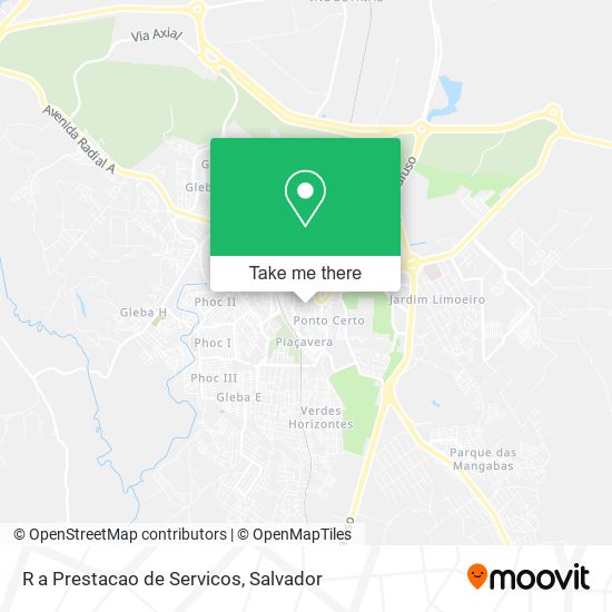 R a Prestacao de Servicos map