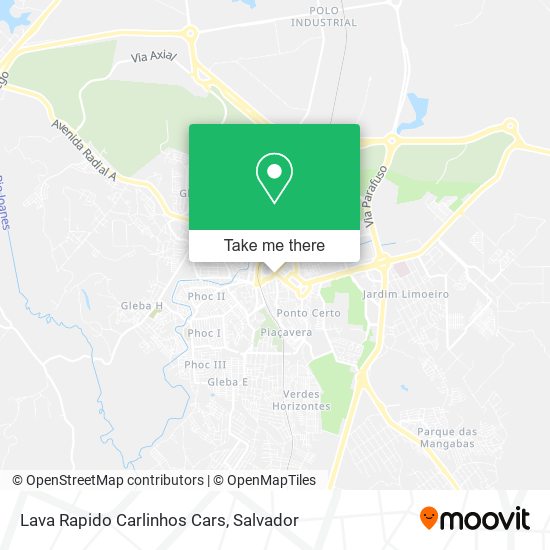 Lava Rapido Carlinhos Cars map