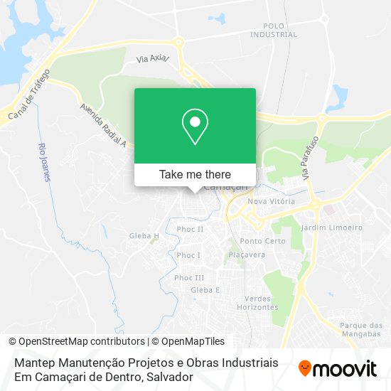 Mantep Manutenção Projetos e Obras Industriais Em Camaçari de Dentro map