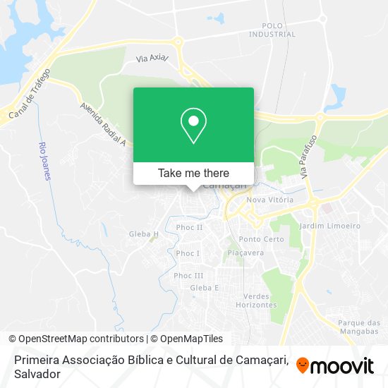 Primeira Associação Bíblica e Cultural de Camaçari map