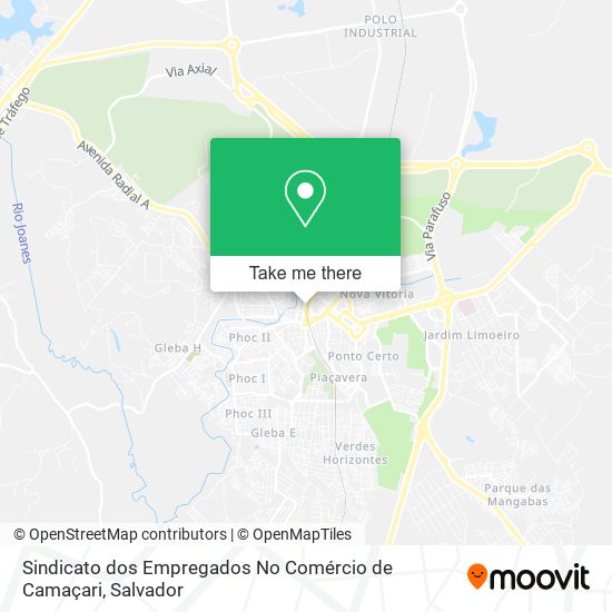 Sindicato dos Empregados No Comércio de Camaçari map