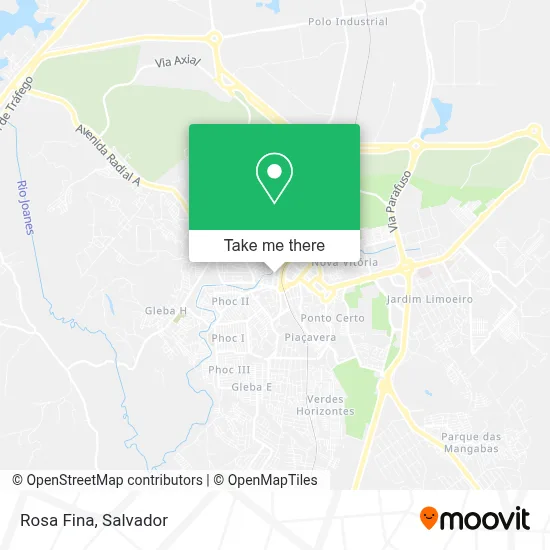 Rosa Fina map