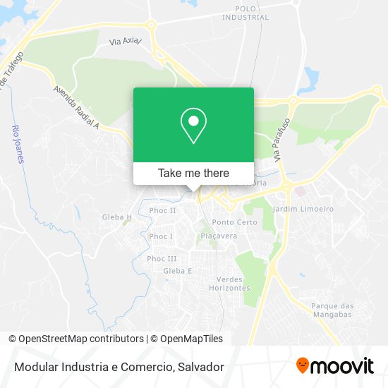 Modular Industria e Comercio map