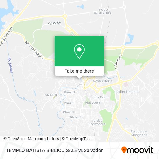 Mapa TEMPLO BATISTA BIBLICO SALEM