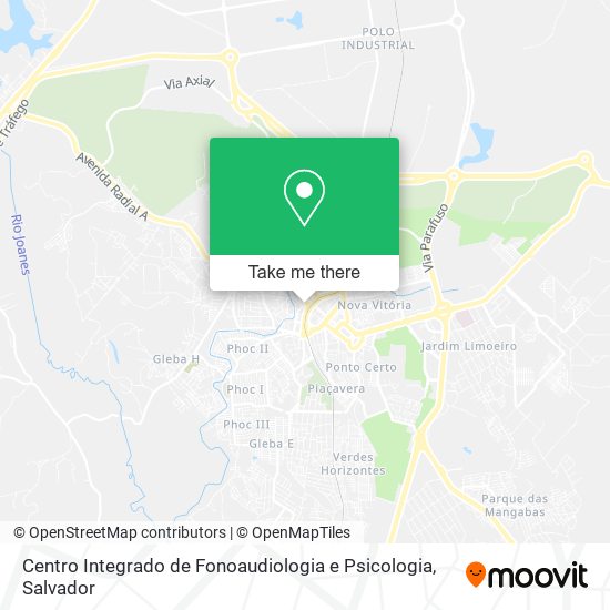 Centro Integrado de Fonoaudiologia e Psicologia map