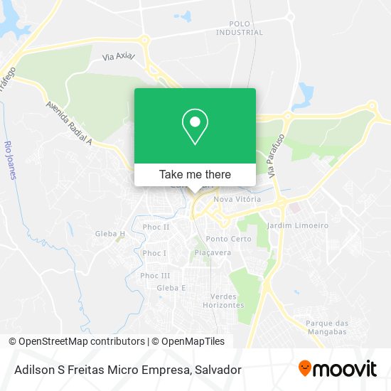 Mapa Adilson S Freitas Micro Empresa