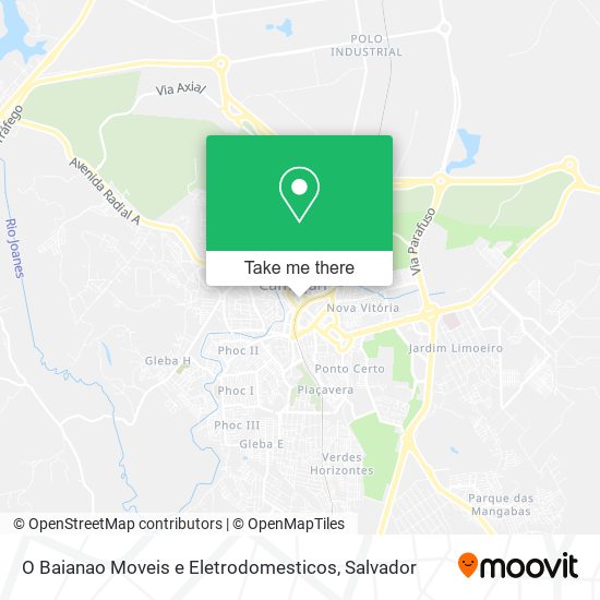 O Baianao Moveis e Eletrodomesticos map