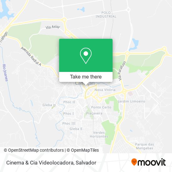 Mapa Cinema & Cia Videolocadora