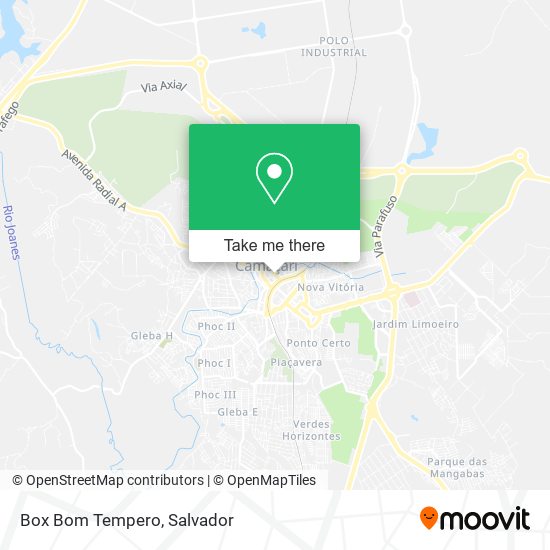 Box Bom Tempero map