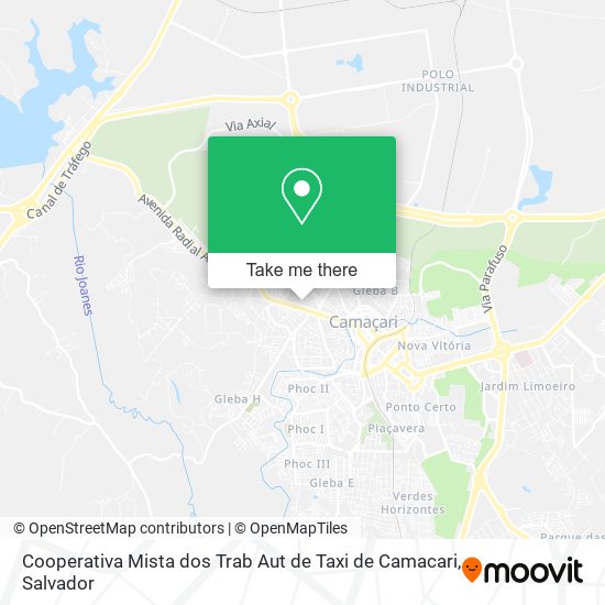 Cooperativa Mista dos Trab Aut de Taxi de Camacari map