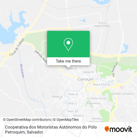 Cooperativa dos Motoristas Autônomos do Pólo Petroquim map