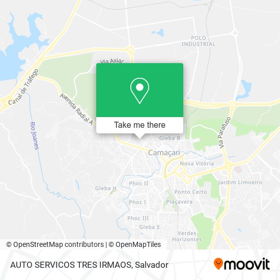 Mapa AUTO SERVICOS TRES IRMAOS