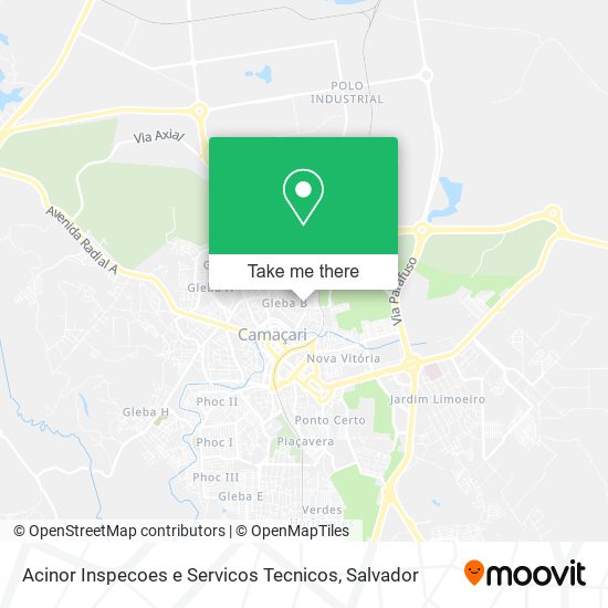 Acinor Inspecoes e Servicos Tecnicos map