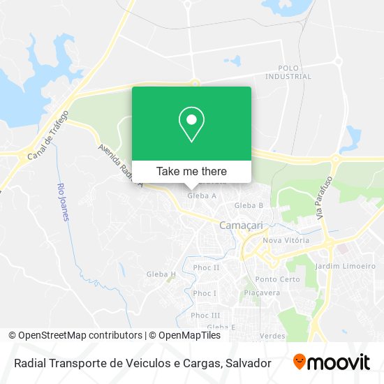 Radial Transporte de Veiculos e Cargas map