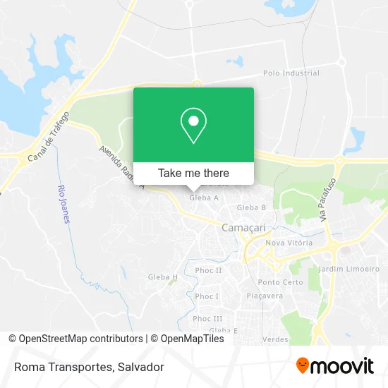 Roma Transportes map