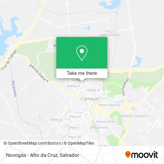 Novogás - Alto da Cruz map