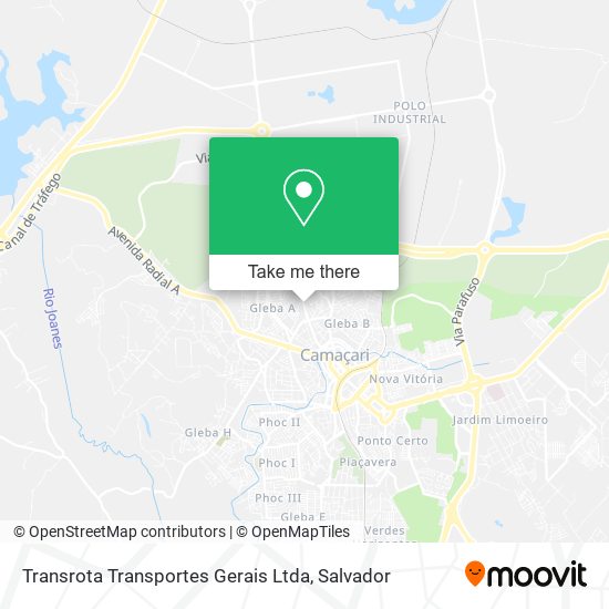 Mapa Transrota Transportes Gerais Ltda