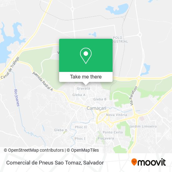 Mapa Comercial de Pneus Sao Tomaz