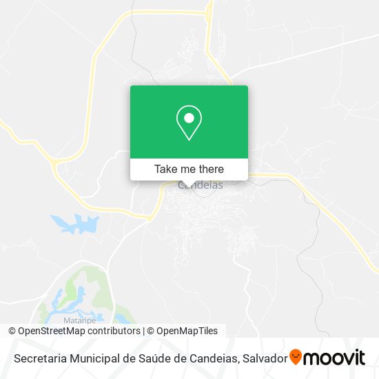 Secretaria Municipal de Saúde de Candeias map