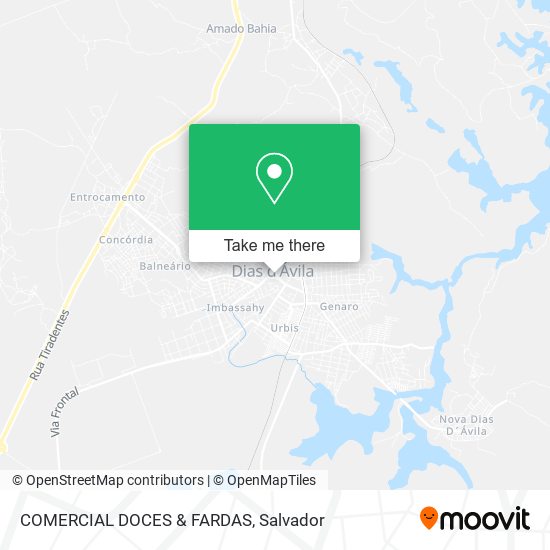 Mapa COMERCIAL DOCES & FARDAS