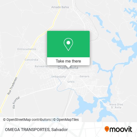 Mapa OMEGA TRANSPORTES