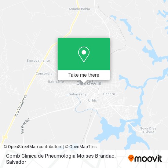 Mapa Cpmb Clinica de Pneumologia Moises Brandao