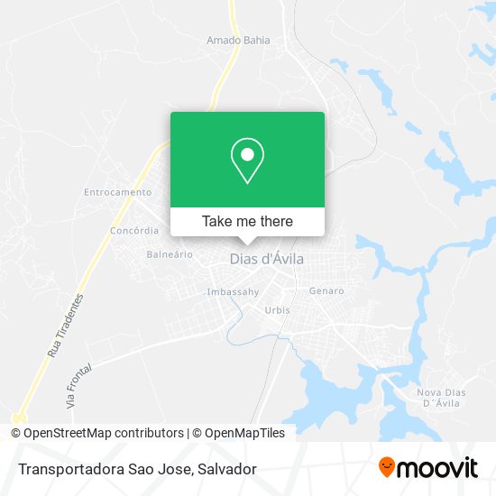 Mapa Transportadora Sao Jose