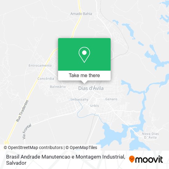Mapa Brasil Andrade Manutencao e Montagem Industrial