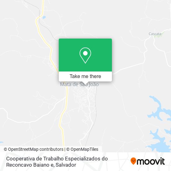 Cooperativa de Trabalho Especializados do Reconcavo Baiano e map
