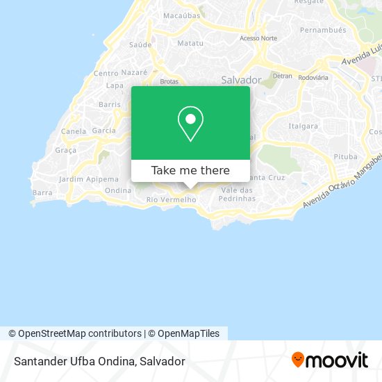 Mapa Santander Ufba Ondina