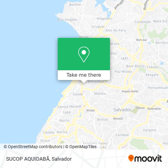 SUCOP AQUIDABÃ map