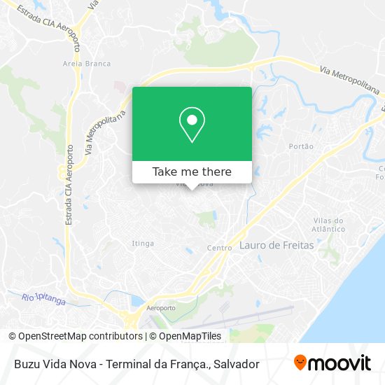 Buzu Vida Nova - Terminal da França. map