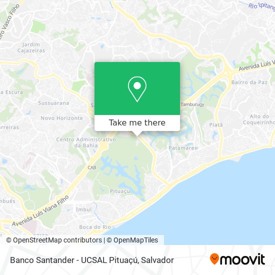 Banco Santander - UCSAL Pituaçú map