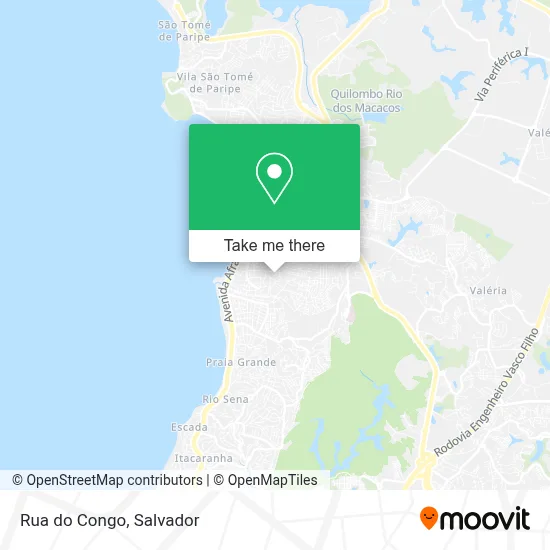 Rua do Congo map