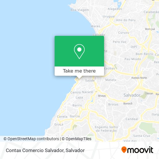 Mapa Contax Comercio Salvador