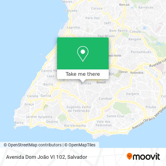 Avenida Dom João VI 102 map