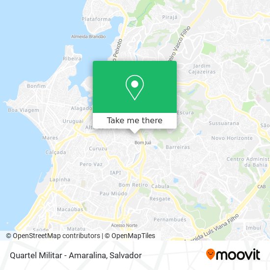 Quartel Militar - Amaralina map