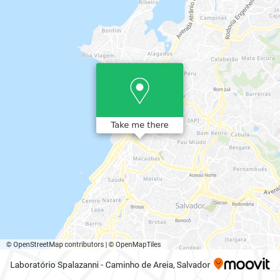 Laboratório Spalazanni - Caminho de Areia map