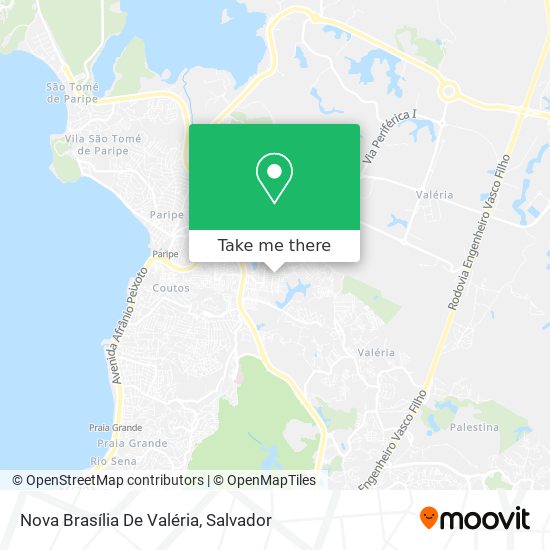 Nova Brasília De Valéria map