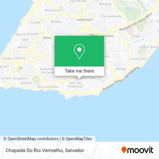 Chapada Do Rio Vermelho map