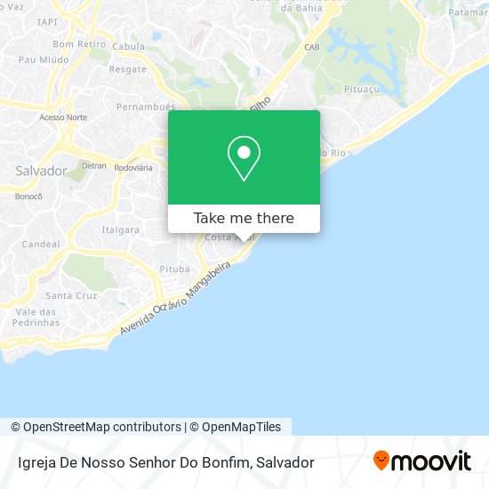 Mapa Igreja De Nosso Senhor Do Bonfim