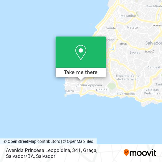 Avenida Princesa	Leopoldina, 341, Graça, Salvador / BA map