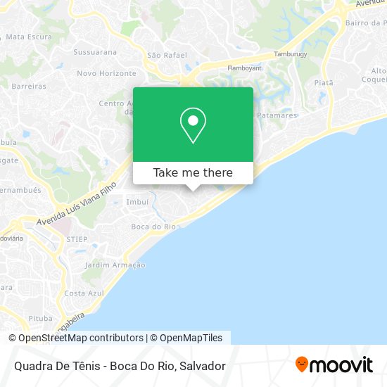 Mapa Quadra De Tênis - Boca Do Rio