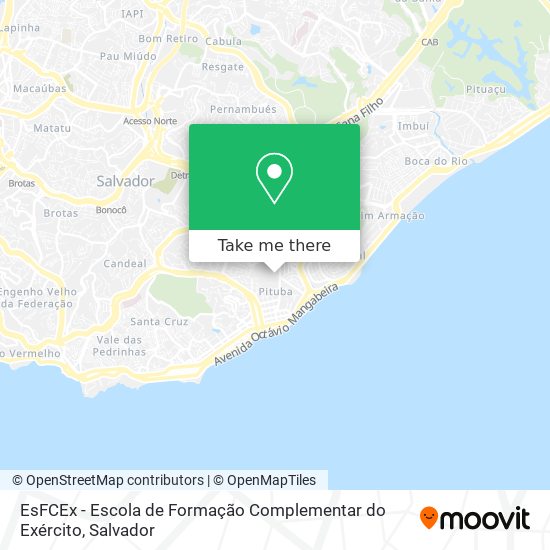 EsFCEx - Escola de Formação Complementar do Exército map