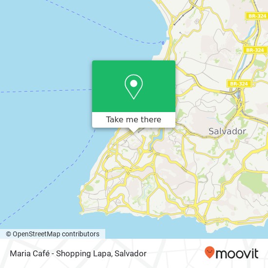 Mapa Maria Café - Shopping Lapa