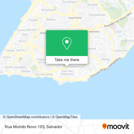 Rua Mundo Novo 105 map