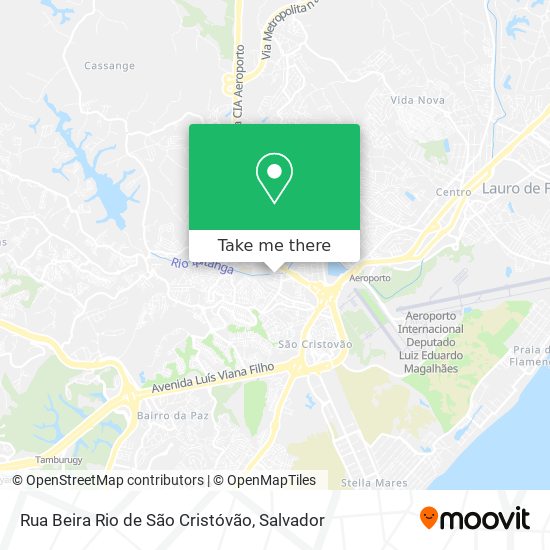 Rua Beira Rio de São Cristóvão map