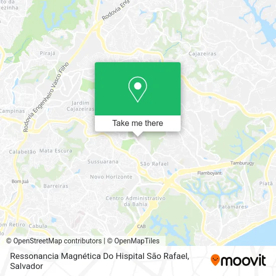 Mapa Ressonancia Magnética Do Hispital São Rafael