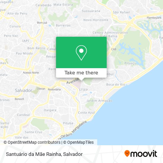 Santuário da Mãe Rainha map